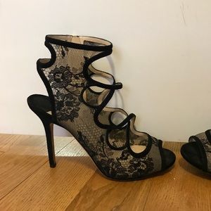 Beautiful lace detail Jimmy Choo heel